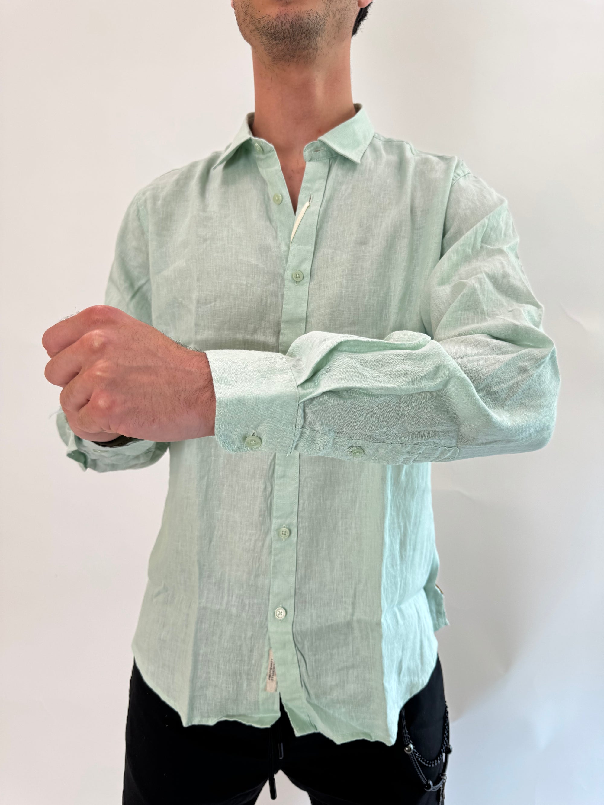 Camicia Gianni Lupo lino2 colori