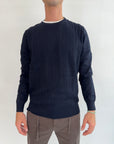 Pullover Griffai treccia sabbia o blu navy